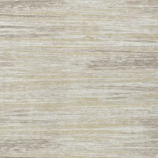 Beige Brown And Ivory Striped Washable Indoor Outdoor Area Rug Photo 6
