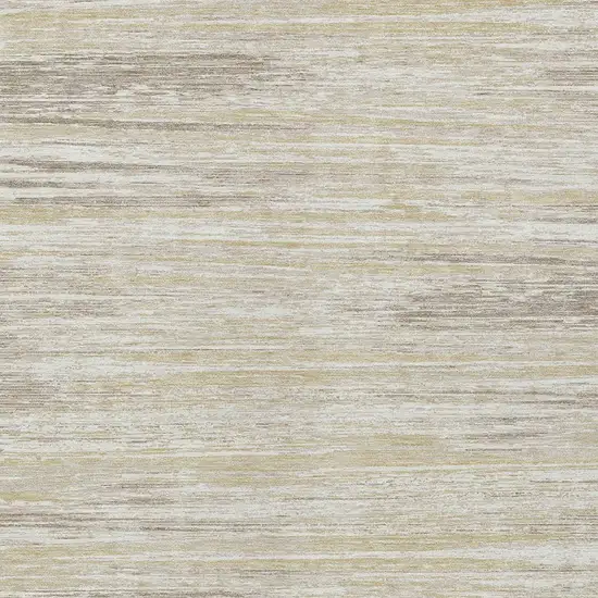 Beige Brown And Ivory Striped Washable Indoor Outdoor Area Rug Photo 6