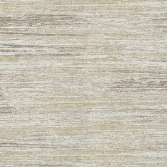 Beige Brown And Ivory Striped Washable Indoor Outdoor Area Rug Photo 6