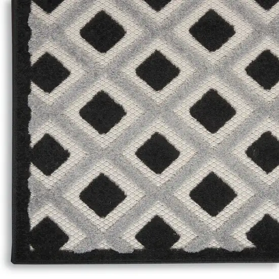 Black And White Indoor Outdoor Area Rug Photo 2