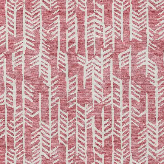 Blush And Ivory Tribal Washable Indoor Outdoor Area Rug Photo 7