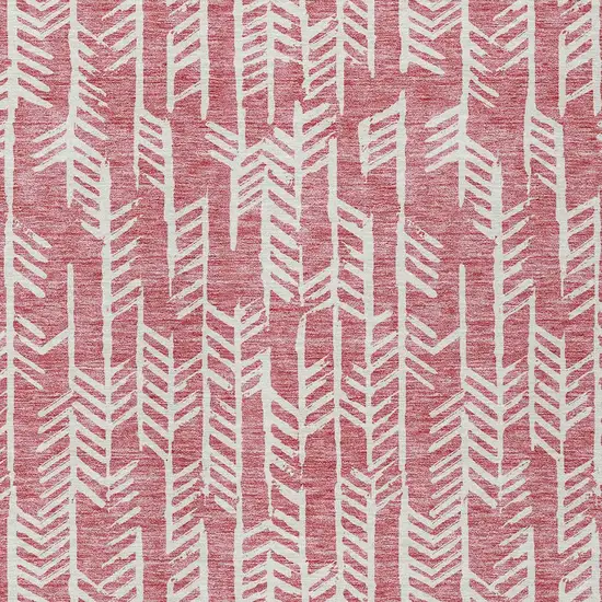 Blush And Ivory Tribal Washable Indoor Outdoor Area Rug Photo 7