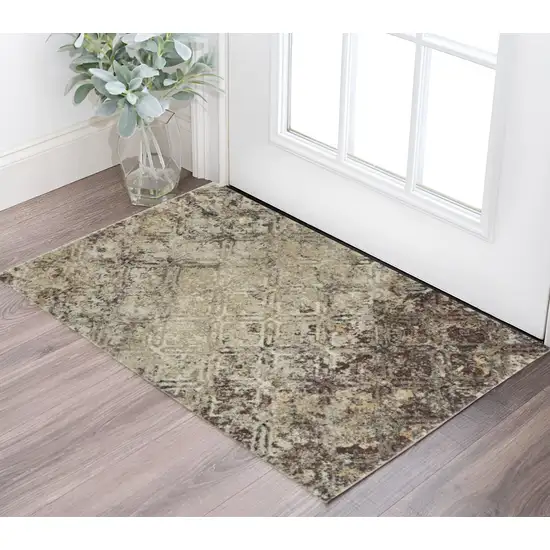 Brown Diamond Area Rug Photo 1