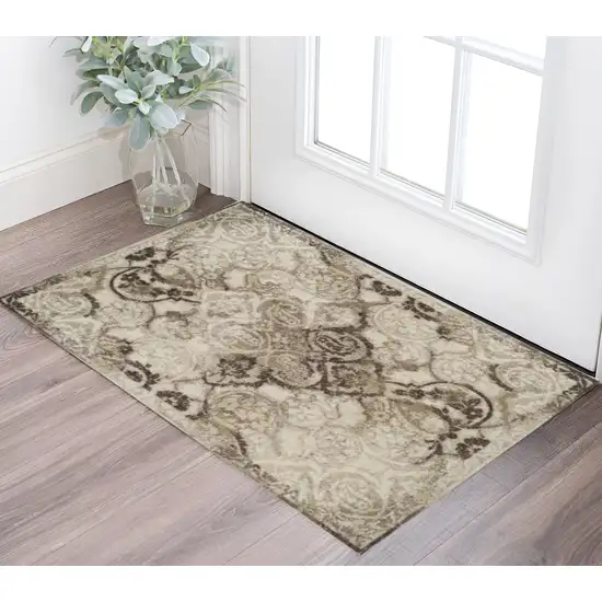 Brown Oriental Area Rug Photo 1