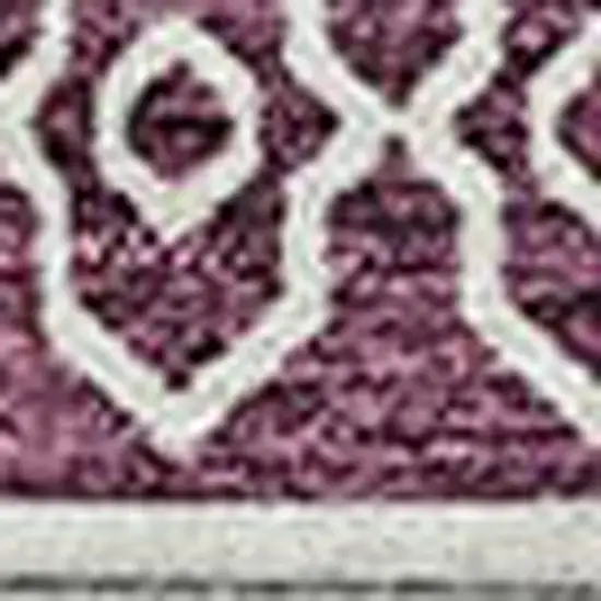 Eggplant And Ivory Southwestern Washable Indoor Outdoor Area Rug Photo 5