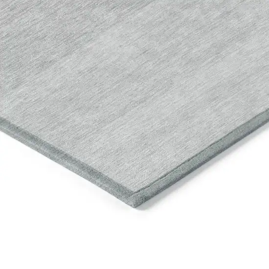 Gray And Light Gray Ombre Washable Indoor Outdoor Area Rug Photo 3