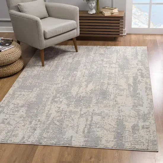 Gray Metro Modern Abstract Area Rug Photo 9