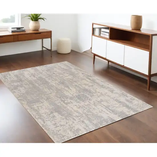 Gray Metro Modern Abstract Area Rug Photo 2