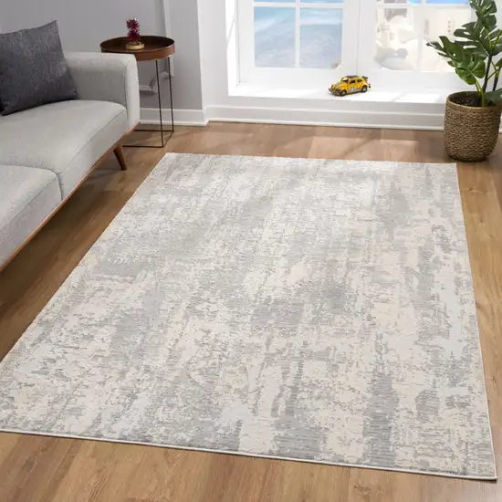 Gray Metro Modern Abstract Area Rug Photo 7
