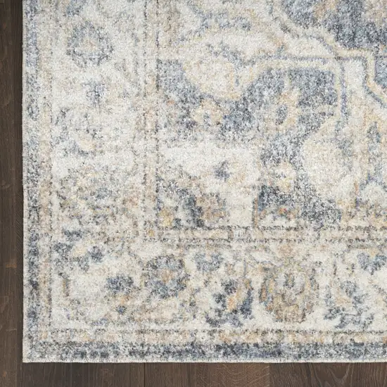 Gray Oriental Power Loom Area Rug Photo 9