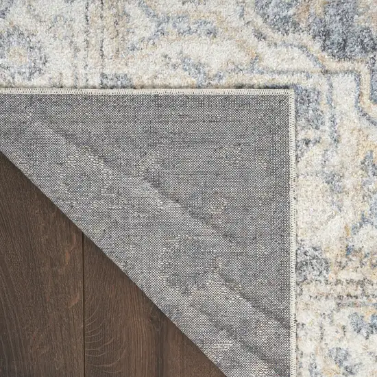 Gray Oriental Power Loom Washable Area Rug Photo 9