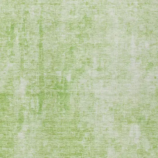 Green Abstract Washable Indoor Outdoor Area Rug Photo 5