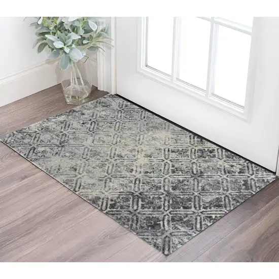 Grey Diamond Area Rug Photo 1