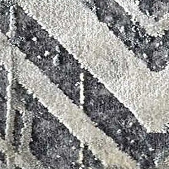 Grey Polyester Or  Viscose Rug Photo 6