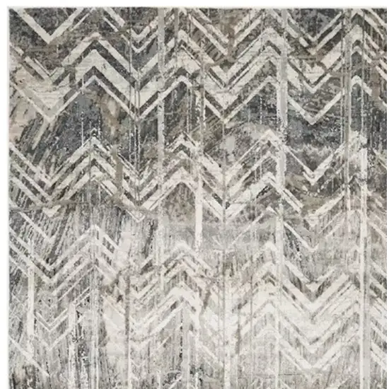 Grey Polyester Or  Viscose Rug Photo 4