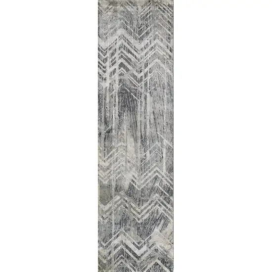 Grey Polyester or  Viscose Rug Photo 1