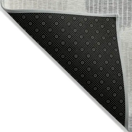 Ivory Brown And Gray Geometric Washable Indoor Outdoor Area Rug Photo 4