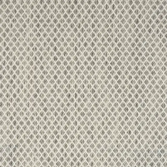 Ivory and Silver Indoor Outdoor Area Rug Photo 6