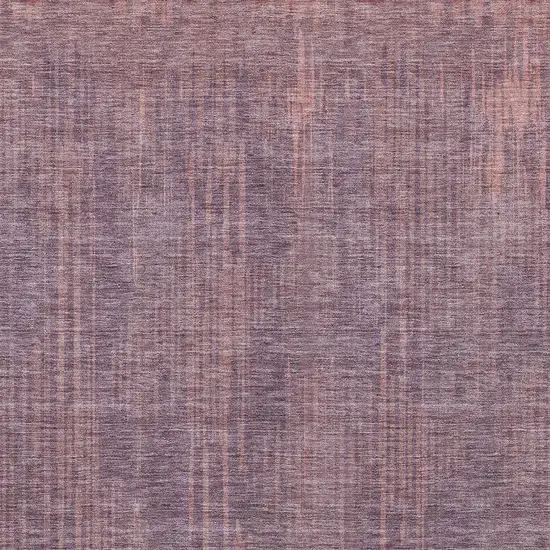 Mauve And Dark Purple Striped Washable Indoor Outdoor Area Rug Photo 6