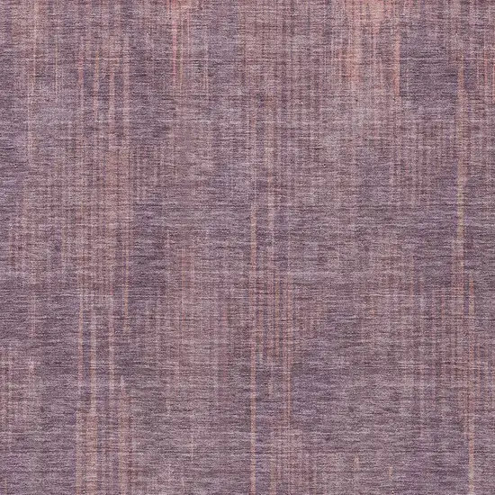 Mauve And Dark Purple Striped Washable Indoor Outdoor Area Rug Photo 6
