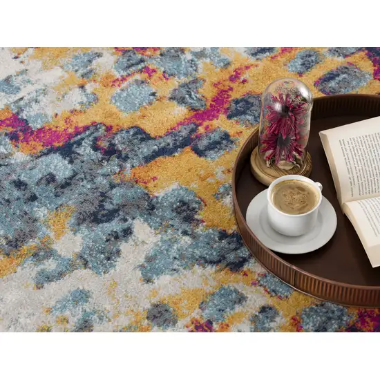 Multicolored Abstract Painting Area Rug Photo 4