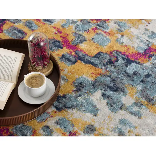 Multicolored Abstract Painting Area Rug Photo 8