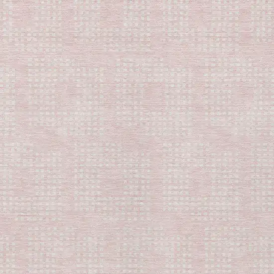 Pink And Ivory Geometric Washable Indoor Outdoor Area Rug Photo 6
