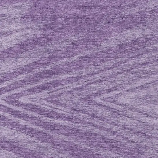 Purple And Ivory Abstract Washable Indoor Outdoor Area Rug Photo 6