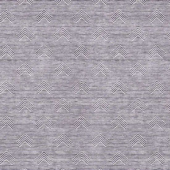 Purple And Ivory Geometric Washable Indoor Outdoor Area Rug Photo 6