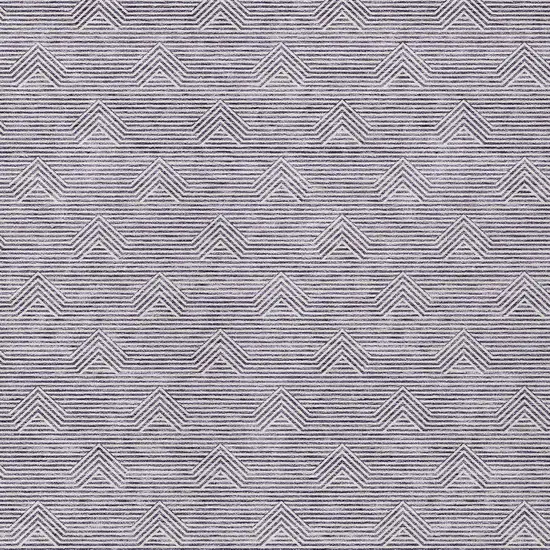 Purple And Ivory Geometric Washable Indoor Outdoor Area Rug Photo 6