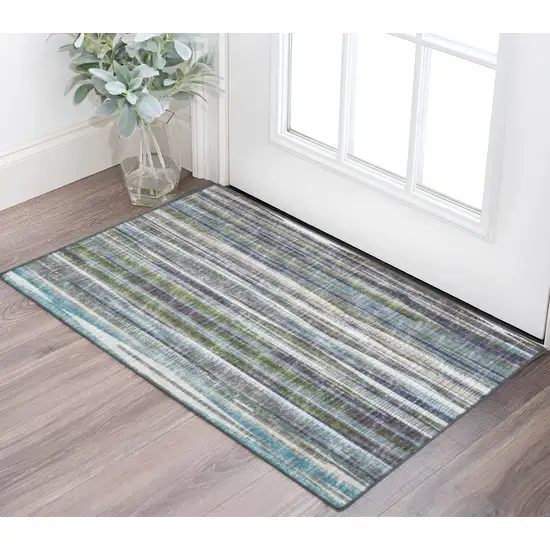 Purple Ombre Tufted Handmade Area Rug Photo 1