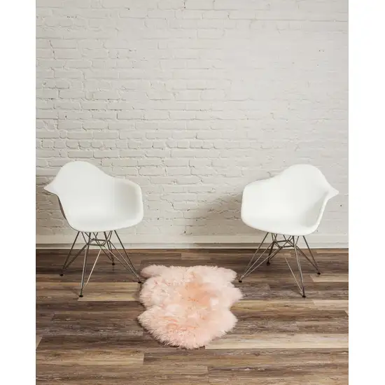 Rose New Zealand Natural Shearling Sheepskin Rug Photo 4