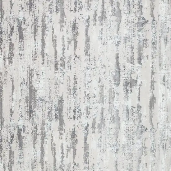 Black and Off White Abstract Washable Non Skid Area Rug Photo 3