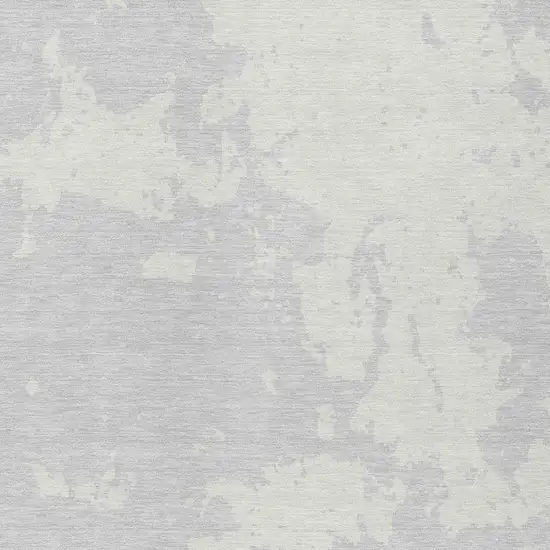 Silver And Gray Abstract Washable Indoor Outdoor Area Rug Photo 6