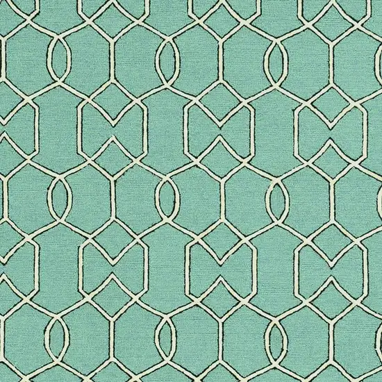 Green Moroccan Indoor Outdoor Area Rug Photo 3