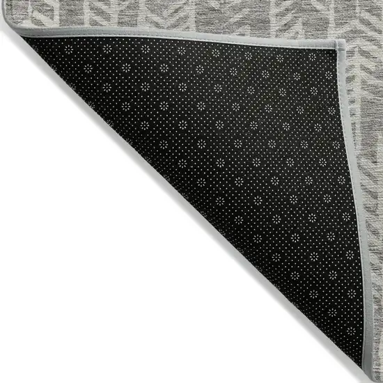 Taupe And Beige Tribal Washable Indoor Outdoor Area Rug Photo 4