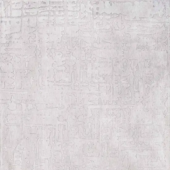 White Abstract Non Skid Area Rug Photo 6