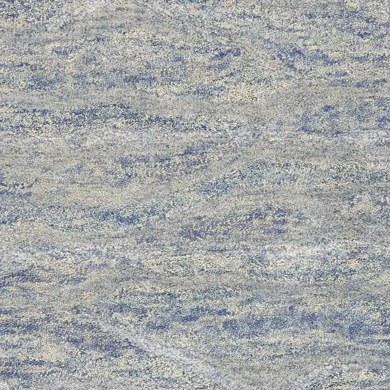 Wool and  Viscose Ocean Blue Area Rug Photo 2