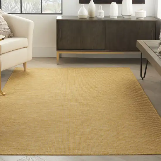 Yellow Power Loom Area Rug Photo 6